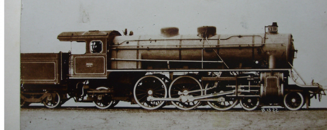 MZA, locomotora nº 901 , postal comercial