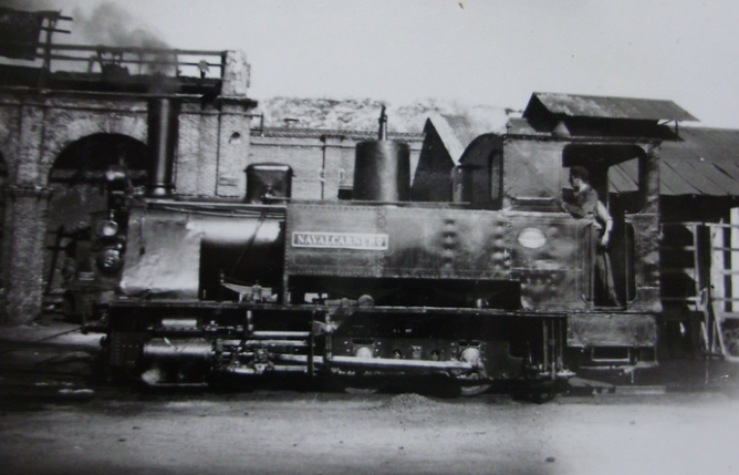 Madrid a Almorox , locomotora nº 3 NAVALCARNERO, año 1953, fondo Gustavo Reder