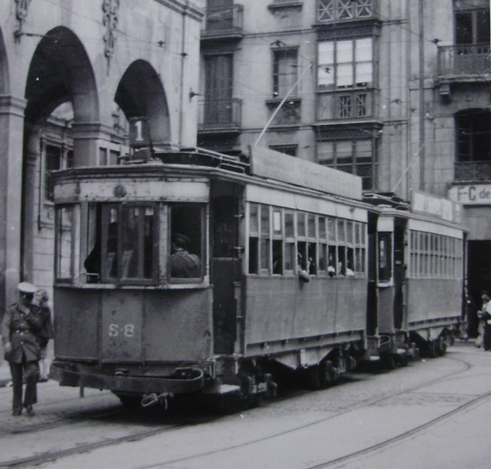 Tranvias de Bilbao, unidad S 8 , año 1952, fotografo desconocido