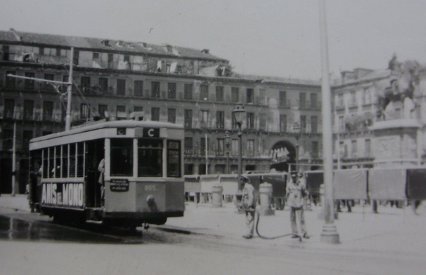  Tranvias de Madrid, Plaza Mayor, fotografo desconocido