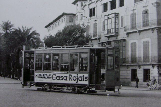 Tranvias de Palma de Mallorca, año 1950, fotografo desconocido
