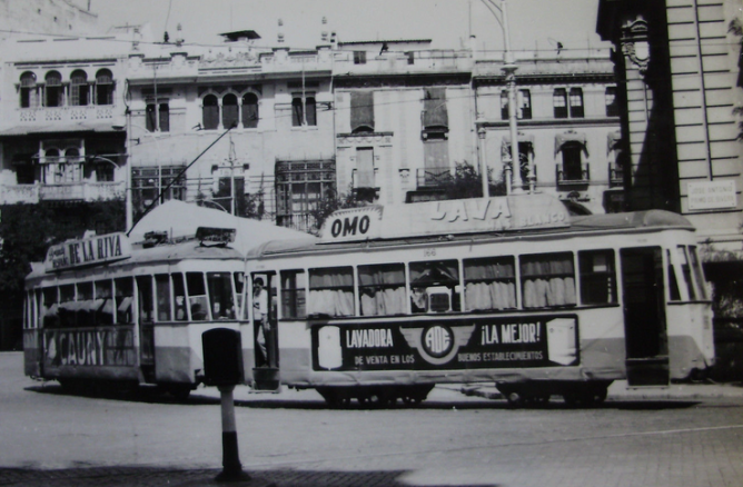 Tranvias de Sevilla, c 1950, fotografo desconocido