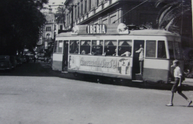 Tranvias de Sevilla, c. 1950, autor desconocido