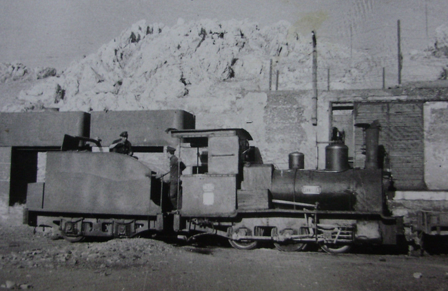 Valdepeñas a Puertollano, locomotora nº 1, c. 1960, fondo Gustavo Reder