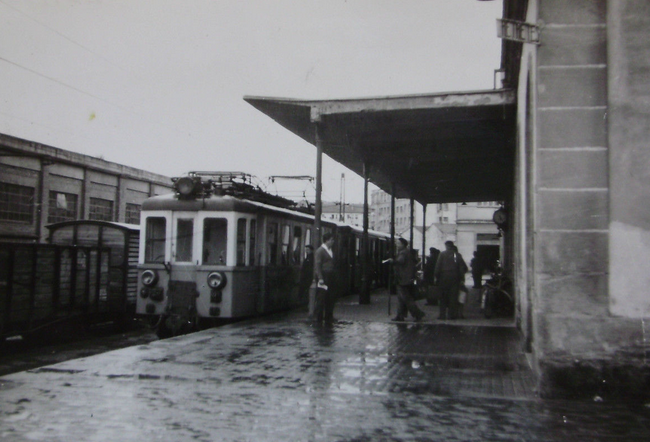 Vasco Navarro , estacion de Vitoria, año 1950, fotografo desconocido