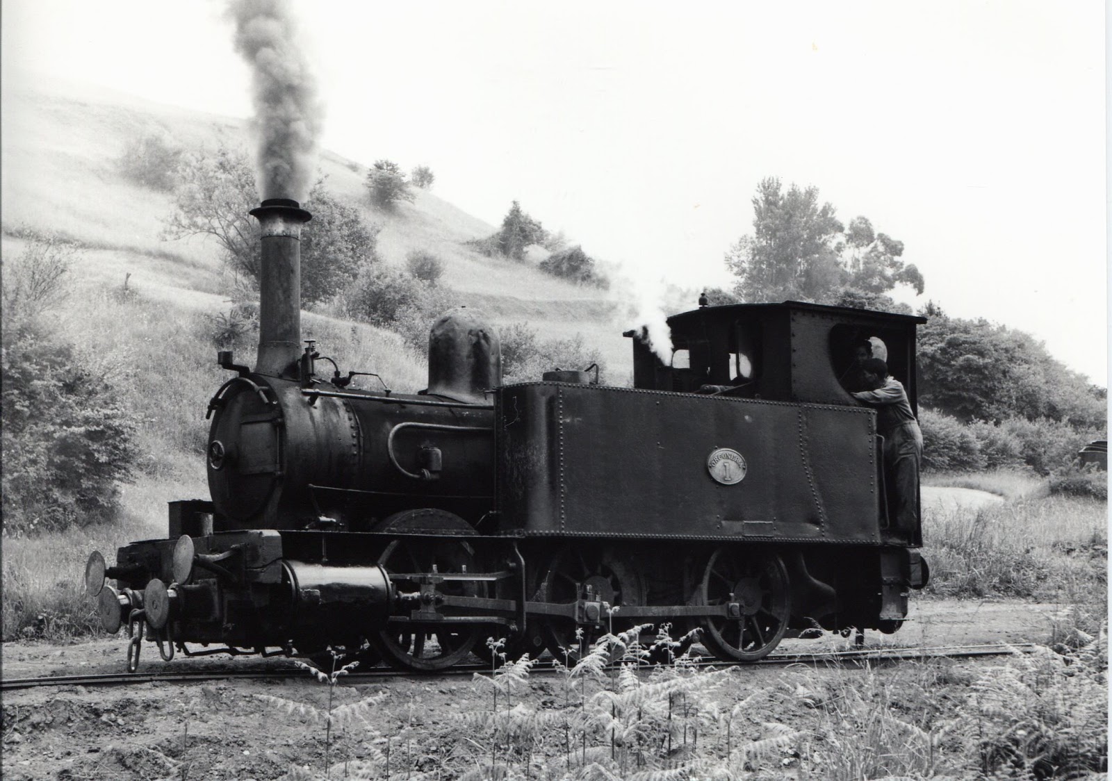 Ferrocarril de la Orconera , instalaciones de Cantabria - nº 1 fondo: J.J.