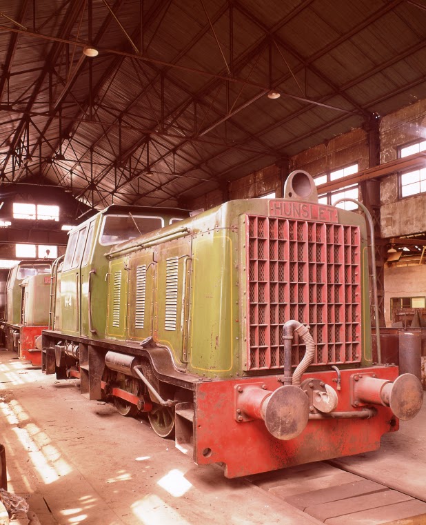  orconera Locomotora diesel Hunslet , c. 1960 , fondo J.J. Olaizola