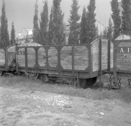 Ferrocarriles de Mallorca, Vagon de carga de bordes mediaos, Archivo Cuyás, fondo ICC