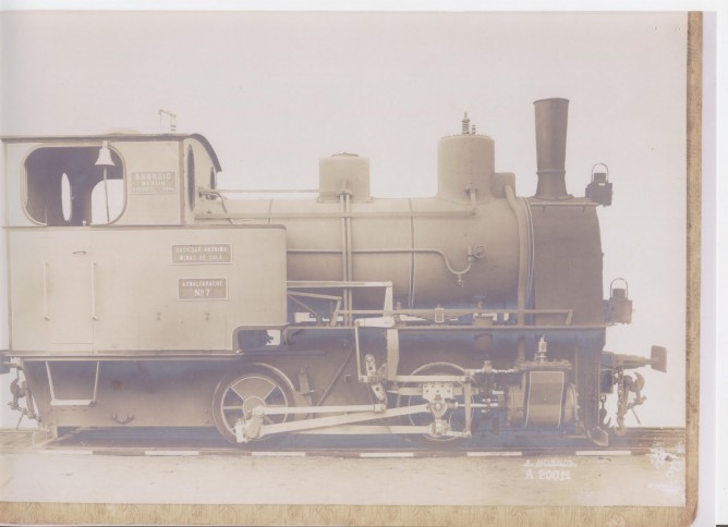  Locomotora nº 7 'Aznalfarache'. Foto del fábricante Borsig