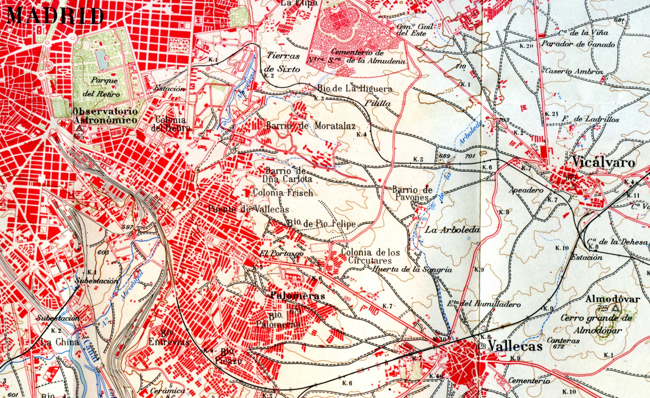 Plano tramo Madrid Vicálvaro