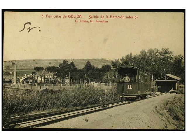 Funicular de Gelida, postal comercial