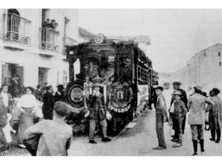 12 AGOSTO 1912 , LLEGADA TREN INAUGURAL A vILLABONA47021202[