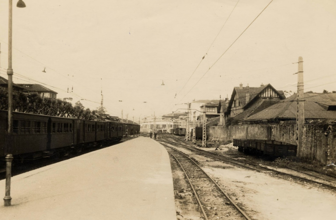 Andenes de la estación de Getxo