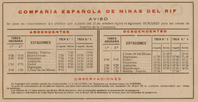 Anuncio insertado en la revista Africa, enero de 1931