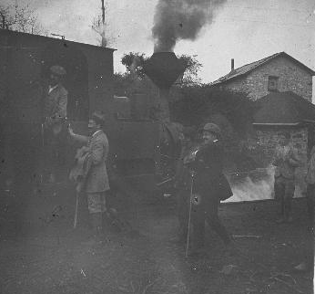 Artikutza, locomotora de la linea. Foto Aurelio de Colmenares, Fondo Fototeca del P.H.