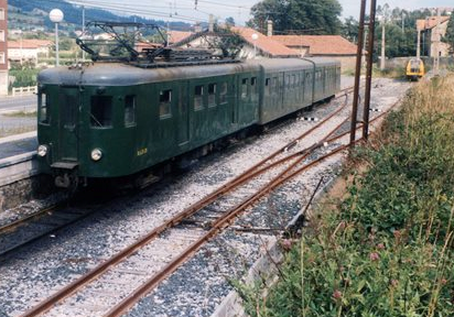 Automotor MAB-15 en la linea del Txoerri, foto Eduardo Gonzalez Iturritxa