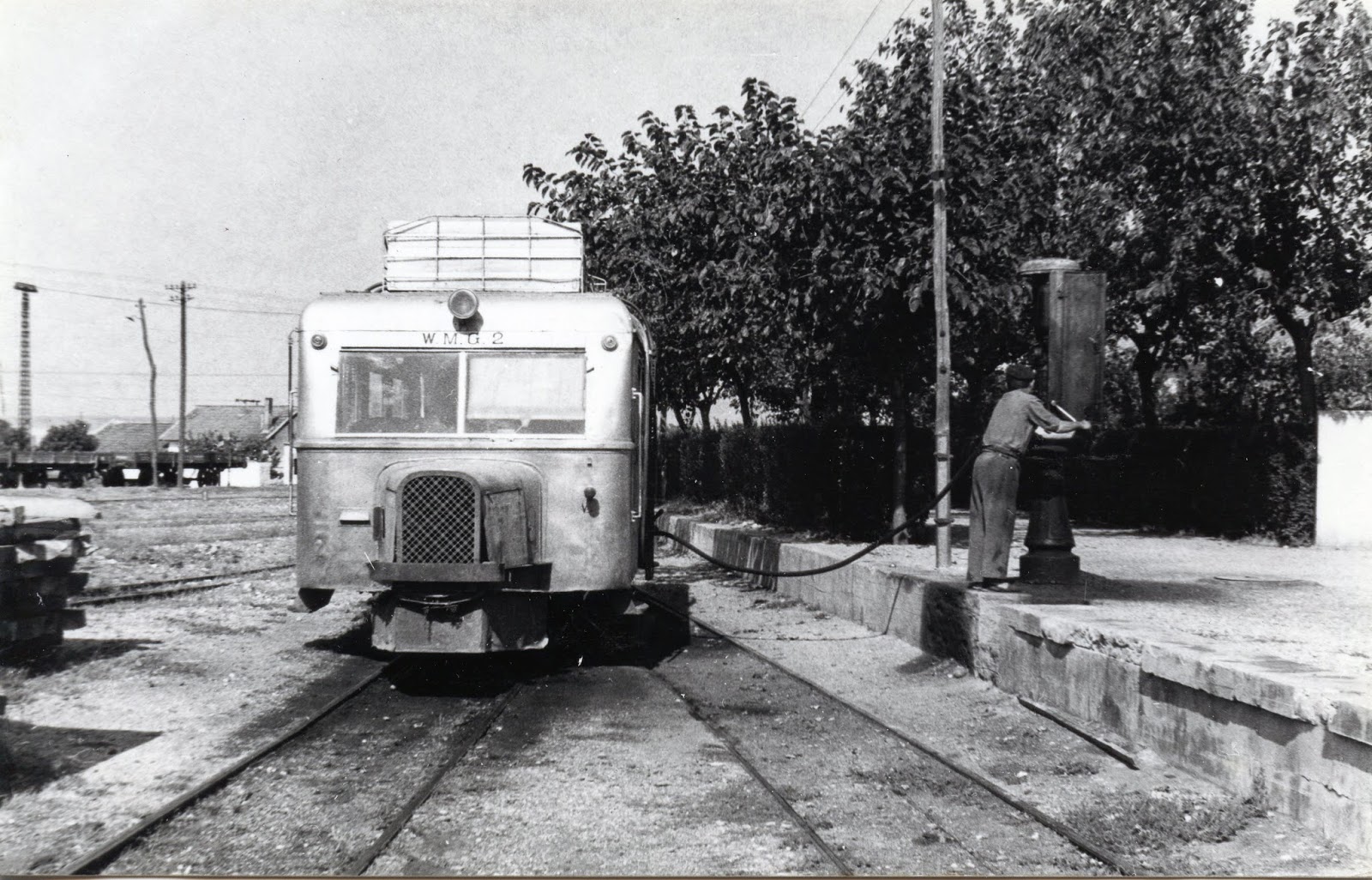 Automotor Wumag nº 2 , fotografia Christian Schnabel , fondo, Museo Vasco del Ferrocarril, Euskotren