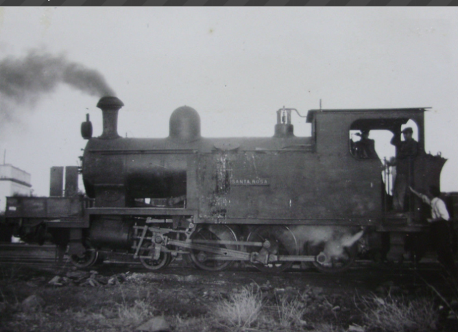 Buitron a San Juan del Puerto ,locomotora SANTA ROSA, año 1959, fondo Gustavo Reder