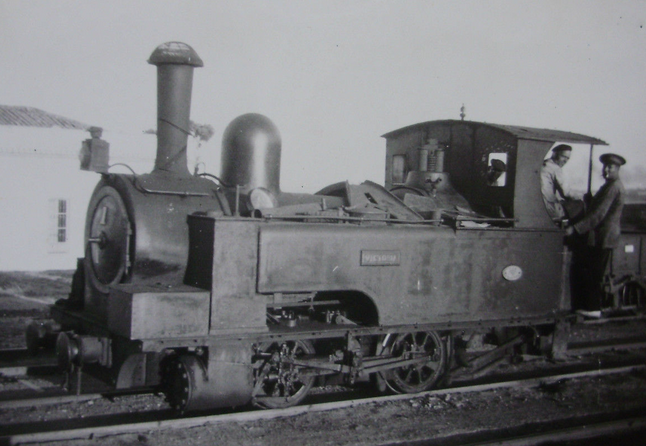 Buitron a San Juan del Puerto , locomotora nº 1, año 1959, Fondo Gustavo Reder