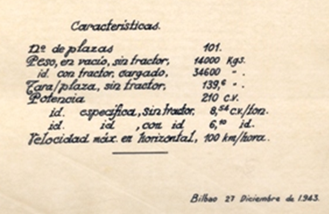 Caracteristicas del Talgo de vía métrica para Vascongados