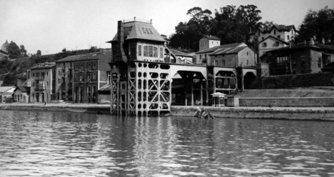 Cargadero de hormigon, de Olabeaga en 1932, ArchivoAutoridad Portuaria de Bilbao