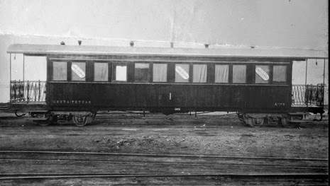 Ceuta a Tetuan , coche unificado de 1ª clase, Archivo Historico de Zaragoza