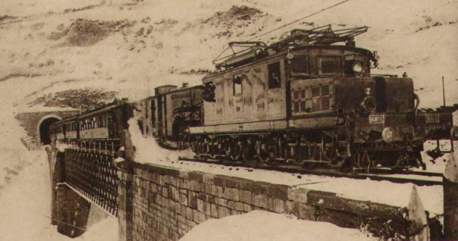 Circulacion en elPuerto de Pajares, Archivo Museo del Ferrocarril de Asturias