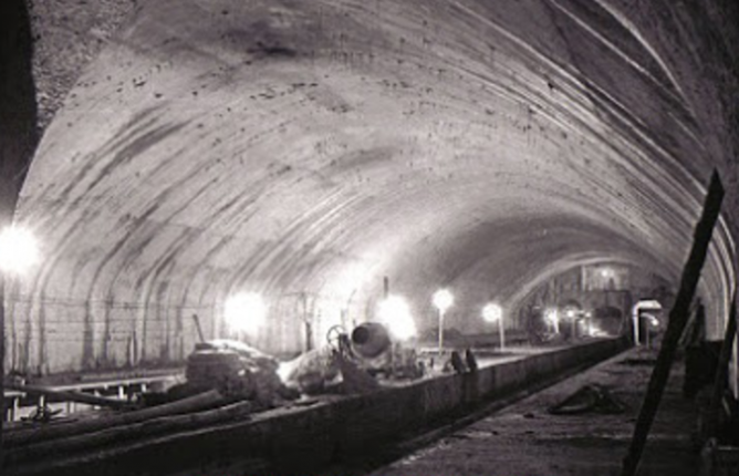 Construcción de la estación de Plaza de España. Colección C. Mohedas