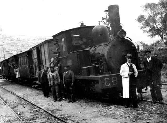 Tren Cortes a Borja, c. 1930. Fotografia Mariano Tejero , Fondo: D. Navarra