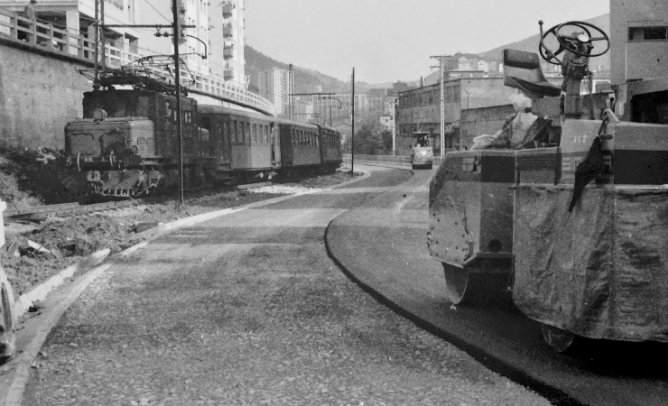 Cruce de Eibar , año 1971, foto Plazaola