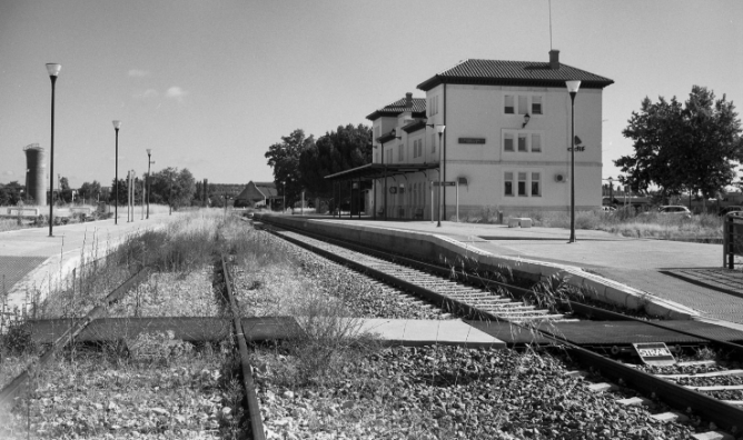 Directo de Madrid a Burgos, estación de Aranda de Duero-Montecillo, foto Felipe Cuenca Diaz