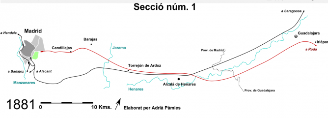 Directos de Madrid a Barcelona, dibujo de Adriá Pamies