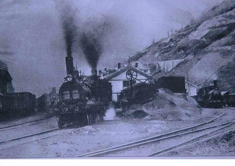 Doble traccion en Puente de los Fierros, Museo del Ferrocarril de Asturias