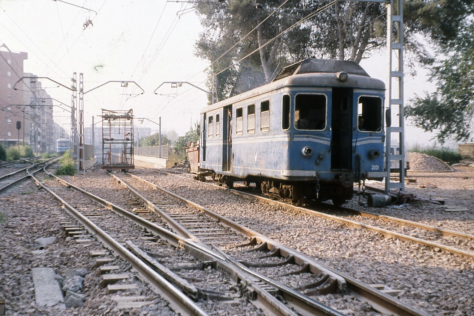Empalme, enlace de los trazados antiguo y moderno del Metro de Valencia