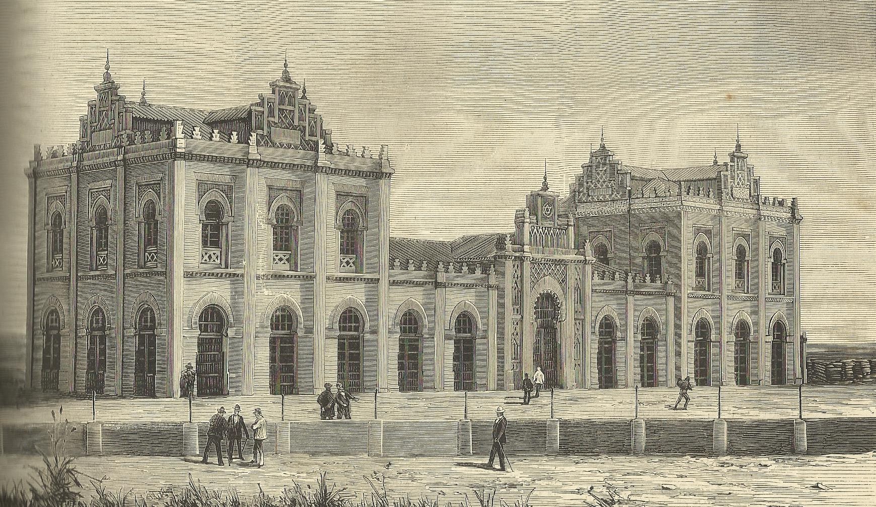 Estacion de Cadiz, La Ilustracion Española y Americana, año 1888