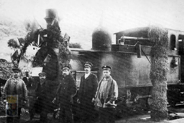 Estacion de Chinchon, año 1911. fuente Ayuntamiento de Arganda