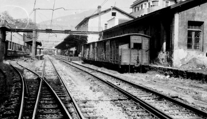 Estacion de Eibar , año 1968, Foto Plazaola