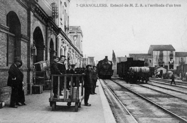 Estacion de Granollers MZA. postal comercial