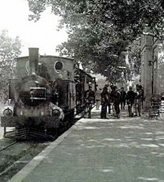 Estacion de Porreras, Ferrocarriles de Mallorca, Linea de Felanitx, fondo Eduardo Fernández Martinez