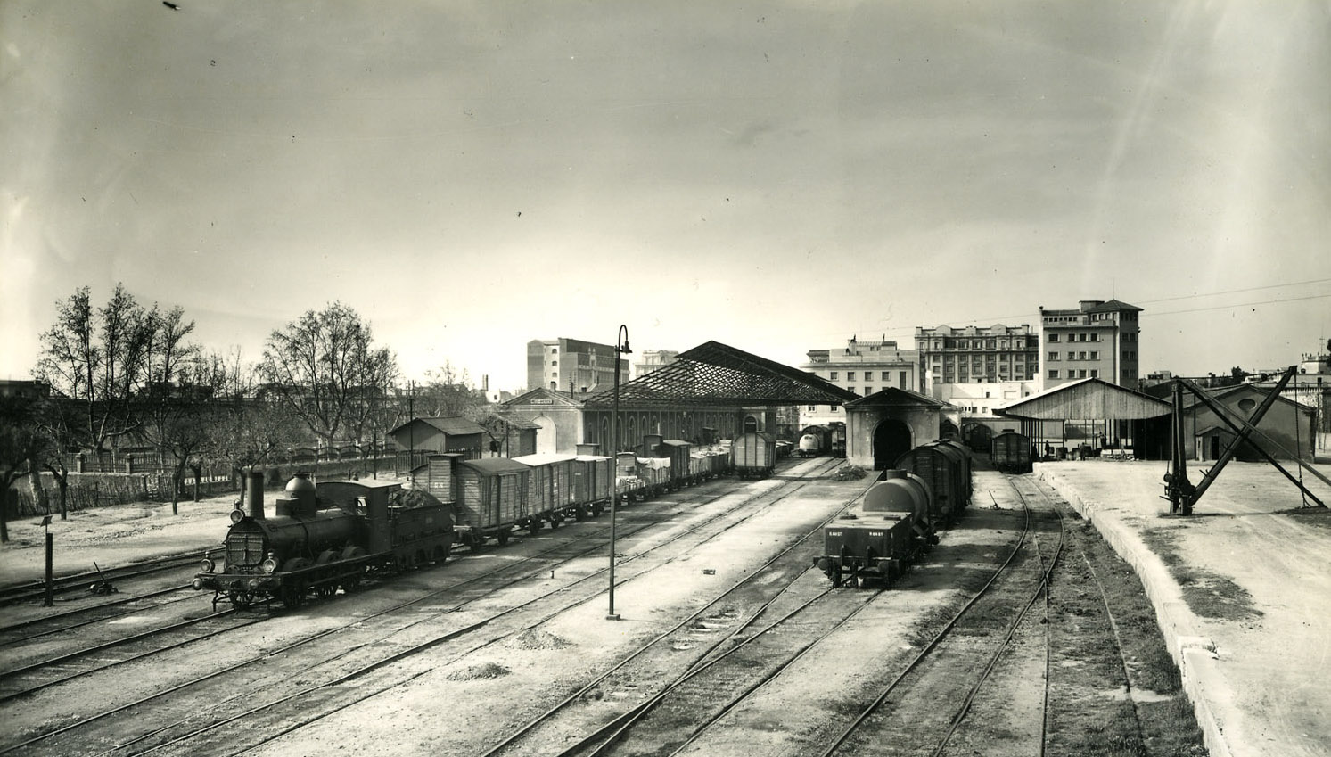 Estacion de Reus Avenida (Norte), fotografo Francisco Rivera, fondo Museu del Ferrocarril de Catalunya