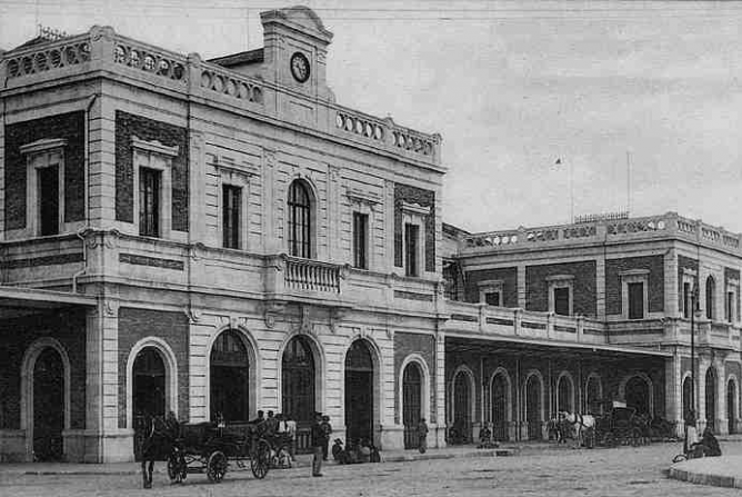 Estación de San Bernardo , Sevilla, Linea de Cadiz, fondo Julian Dominguez Arjona y Carlos Sainz de Vicuña