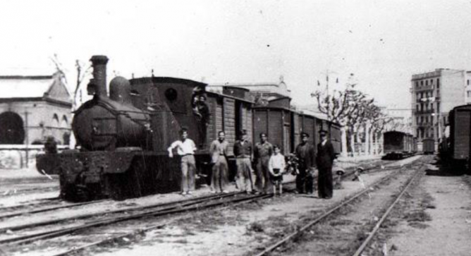 Estación de Valencia-Jesús, linea de Villanueva de Castellón. Archivo Esteban Gonzalo Rogel