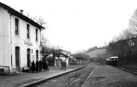 Estación de Elizondo, archivo Euskotre. MVF