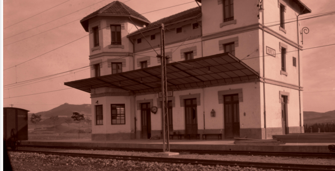 Estación de Murrieta el 25 de octubre de 1931