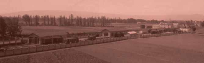 Estación de Olarizu, imagen tomada desde el alto de Las Neveras, 15.09.1931