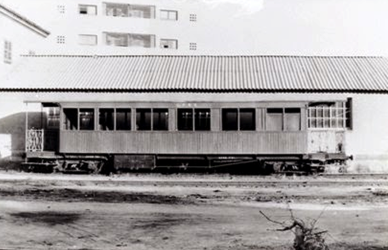 Ferrocarril de Madrid a Almorox, coche unificado, foto Juan Bta Cabera, fondo MVF-Euskotren