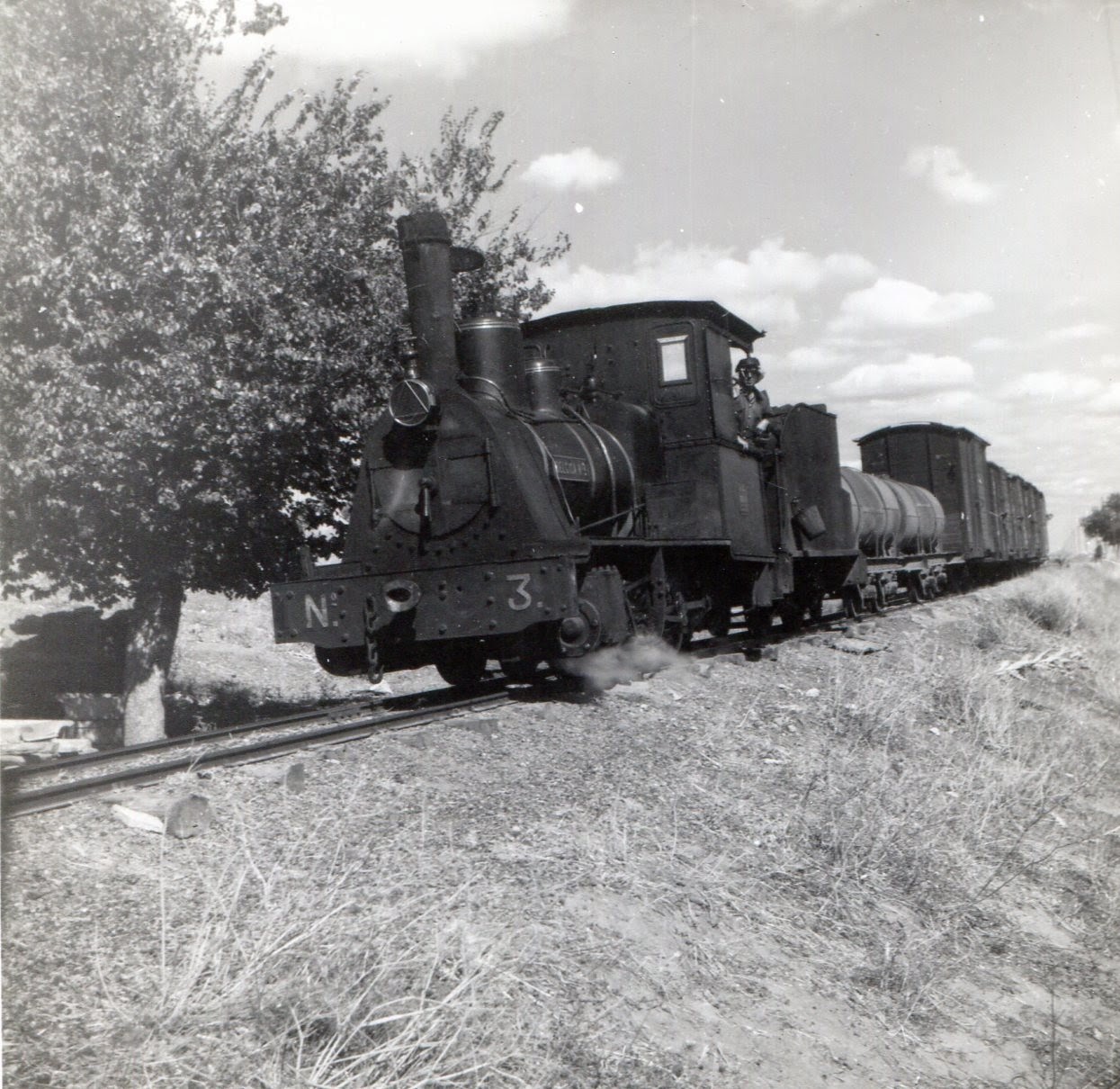 Ferrocarril de Valdepeñas a Ciudad Real Foto Martin Von Simson , fondo MVF