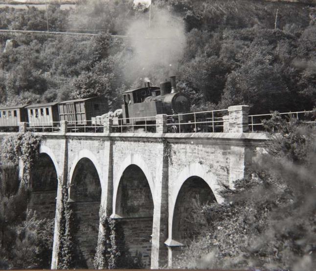 Ferrocarril de Vilaodrid, puente da Viña en Ribadeo