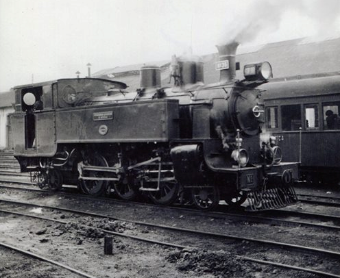 Ferrocarriles Económicos de Asturias, locomotora nº 35, foto Martin von Simson , archivo Euskotren , MVF