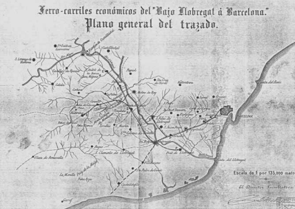 Ferrocarriles del bajo llobregat año 1881